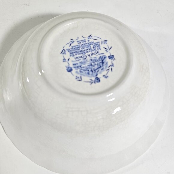 VTG Yorktown 8" Vegetable Bowl Stafforshire Salem English China Blue White - Picture 5 of 8